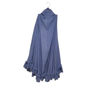 Ruffle Trim Vest Longline